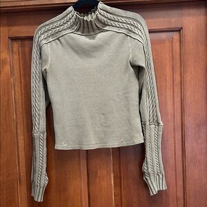 We The Free Olive Cowl Neck Sweater